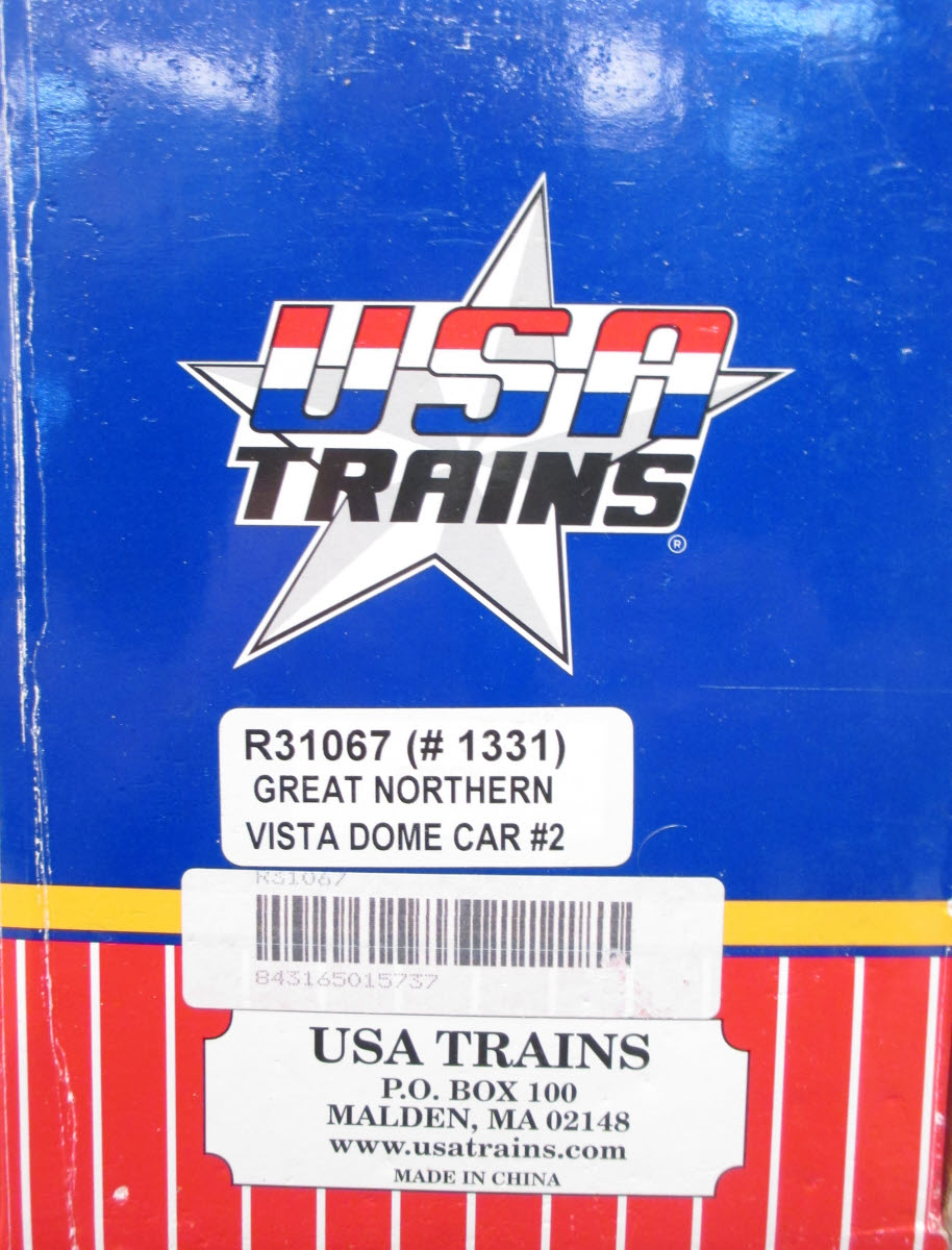 USA Trains 31067 G Great Northern Extruded Aluminum Vista Dome #1331