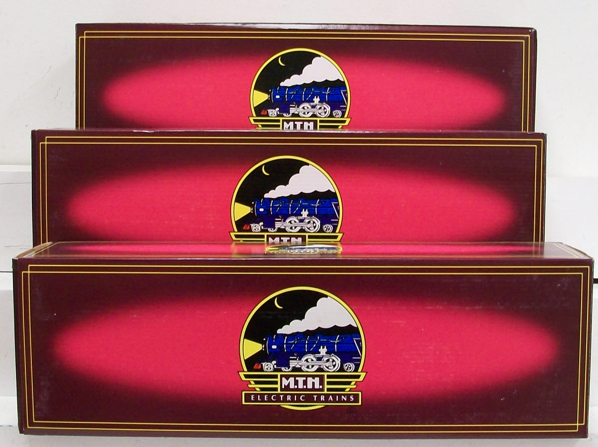 MTH 20-62055 O Norfolk & Wesern 64' Woodsided Passenger Car Set (Set of 3)