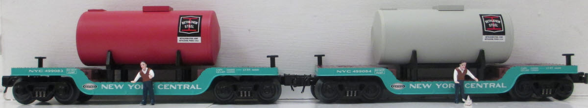 RMT 96521 O New York Central Depressed Flatcar (Set of 2)