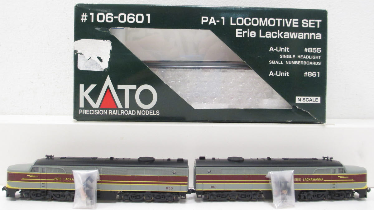 Kato 106-0601 N Scale Erie Lackawanna PA-1 Locomotive Set