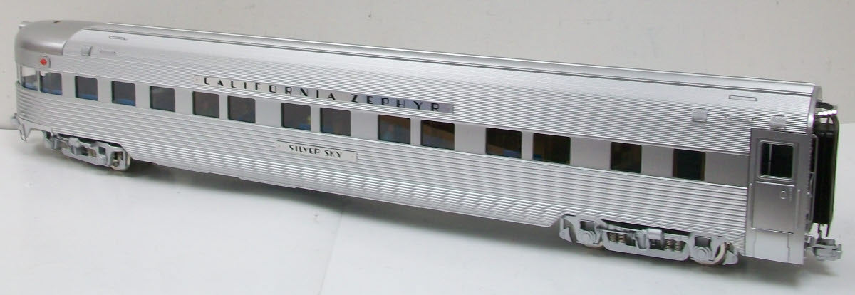 USA Trains R31010 G California Zephyr Aluminum Passenger Car