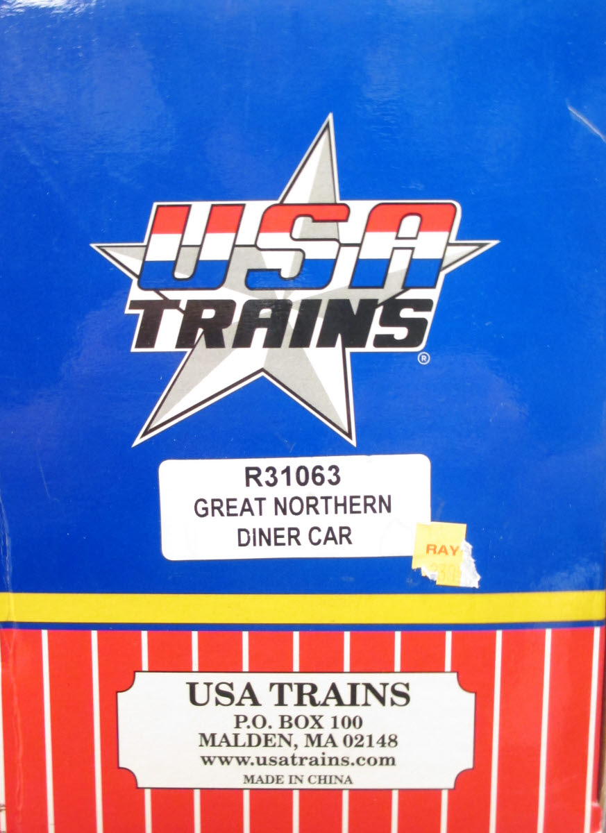 USA Trains 31063 G Great Northern"Lake Winatchee" Extruded Aluminum Diner Car