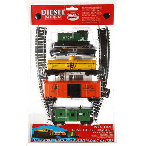Model Power 10201 Burlington Northern HO Gauge Diesel Train Set