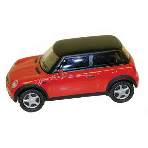 Model Power 19132 HO Diecast Mini Cooper Red w/Black Roof