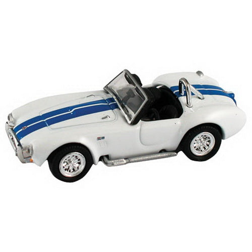 Model Power 19225 1:87 Minis White W/Double Blue Stripes Shelby Cobra