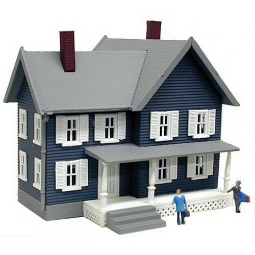 Model Power 2559 N Simpson's House Built Up Lighted W/2 Hand Painted Figures