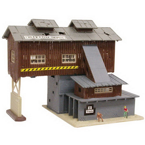 Model Power 2563 N Scale Assembled Blue Coal Depot
