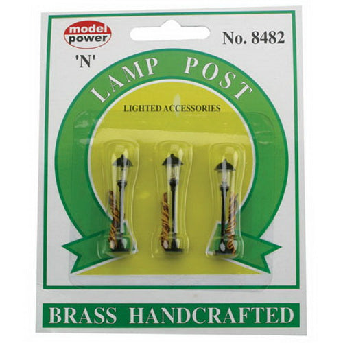 Model Power 8482 N Lamp Post Lighted Accessories Brass Handcrafted (Pack of 3)