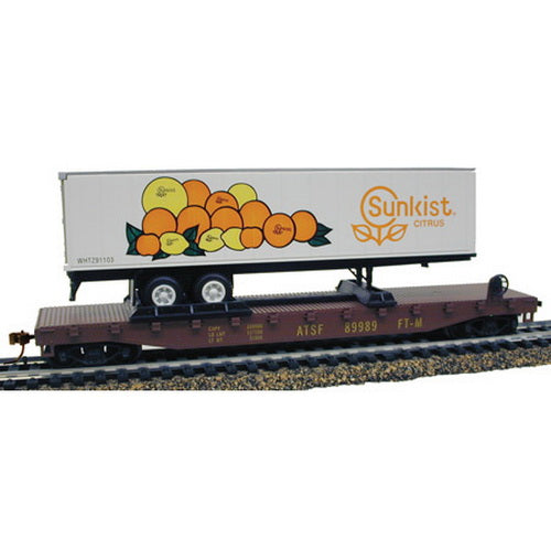 Model Power 98364 HO 51' FLAT/TRAILER, SUNKIST