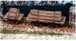 Model Tech Studios JN1039 N Scale 1 & 2 Truck Log Car Dual Pack Kit