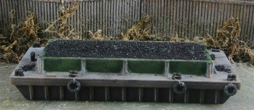 Model Tech Studios JN1052P N Coal Barge with Coal Load