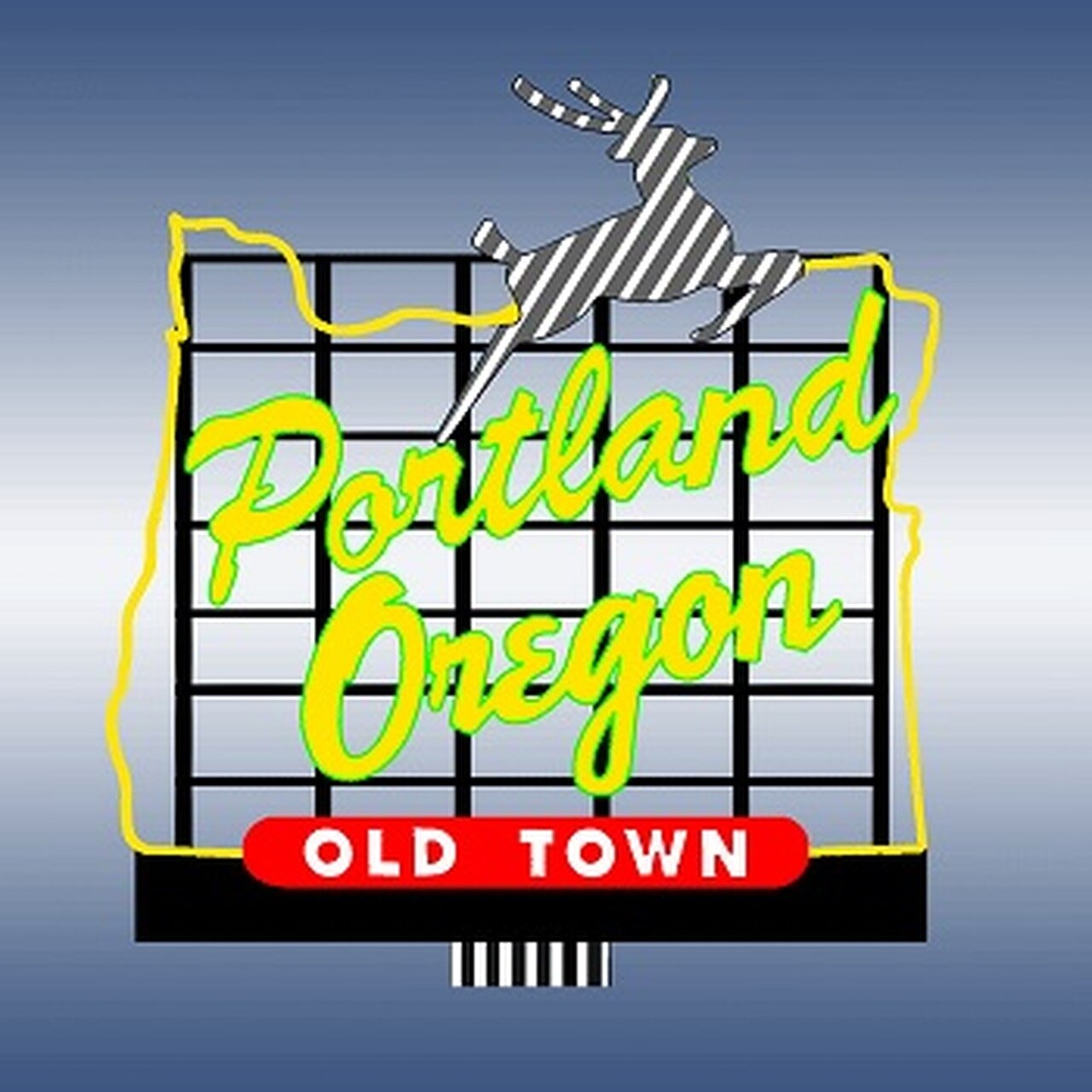 Miller Engineering 88-3501 HO/O Portland Oregon White Stag Billboard Sign