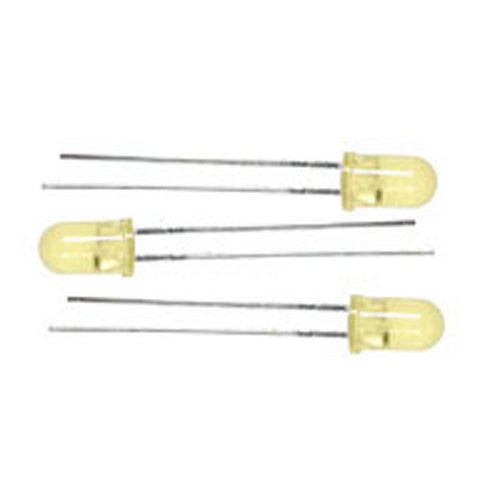 Miniatronics 12-153-03 Yellow 5 mm Blinker/Flasher LED Light Bulbs (Pack of 3)