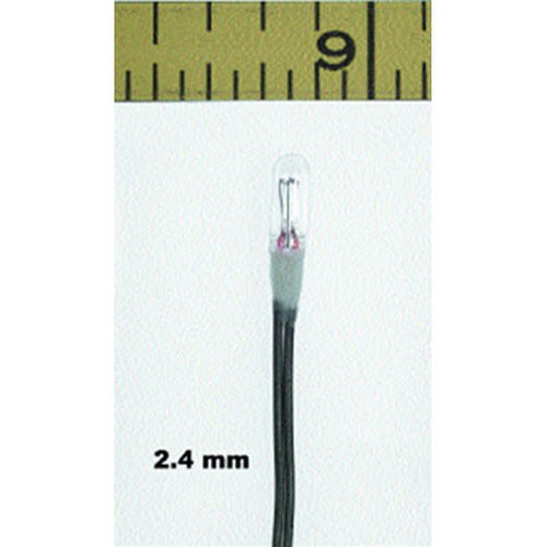 Miniatronics 18-201-10 1.5V 2.4mm Clear Light Bulb (Pack of 10)