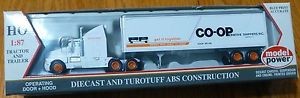 Model Power 17003 HO Long Haul w/Box Trailer Co-Op Ship
