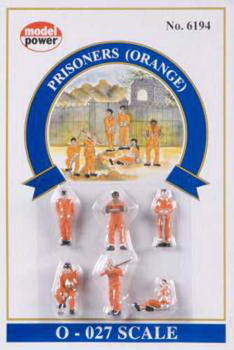 Model Power 6194 Prisoners in Orange Figures (Set of 6)