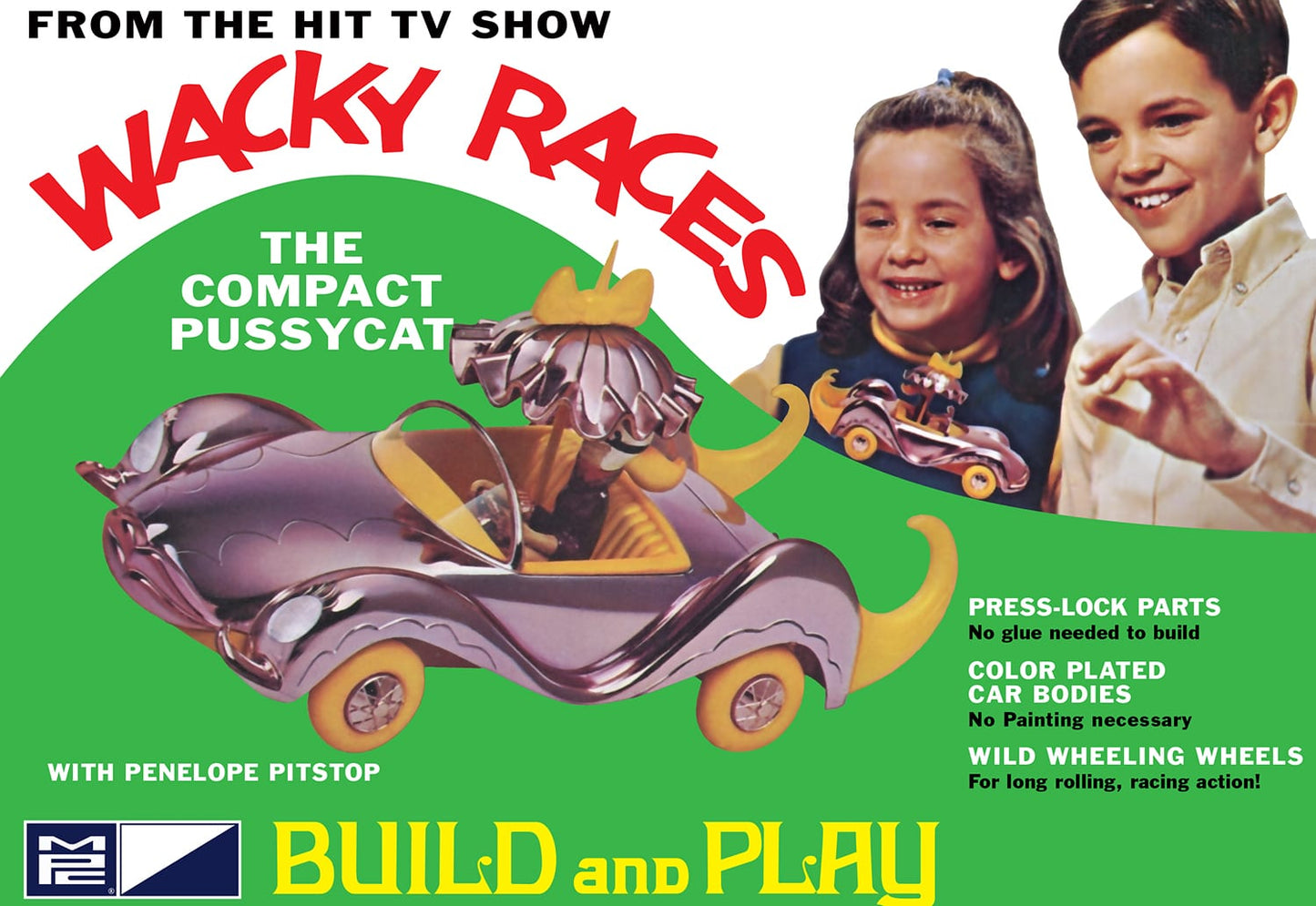 MPC 934 1:32 Wacky Races: Compact Pussycat Plastic Model Kit