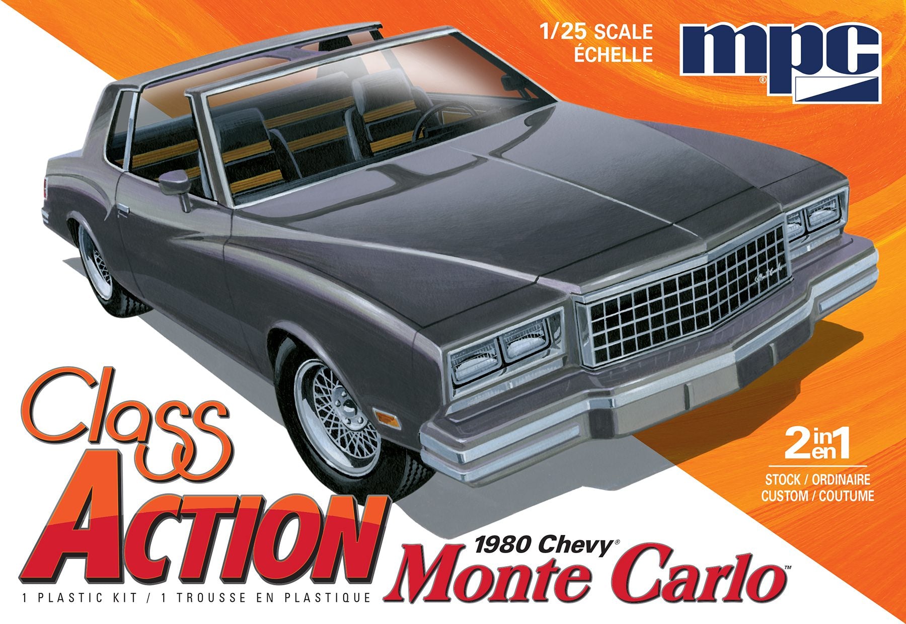 MPC 967 1:25 Class Action 1980 Chevy Monte Carlo Plastic Model Kit