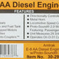 MTH 30-2996-1 Amtrak E-8 AA Diesel Engine Set w/Proto-Sound 2.0 #251/330
