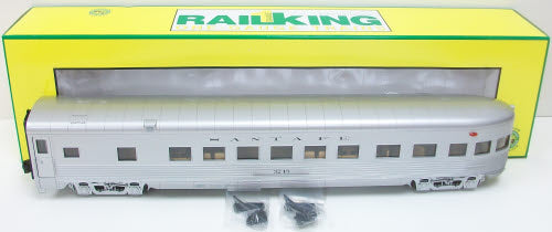 MTH 70-68026 Santa Fe G Scale Streamlined Passenger Observation Car (Ribbed)