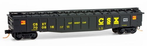 Micro-Trains 10600100 N CSX 50' 14 Panel Steel Side Gondola w/Cover #700816