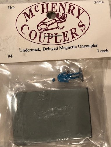 McHenry Couplers 4 HO Underdeck Delayed Magnetic Uncoupler