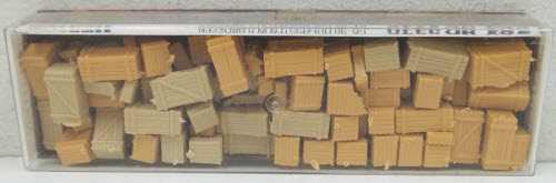 Merten 2370 HO Large Assortment of Crates and Boxes in 6 Sizes