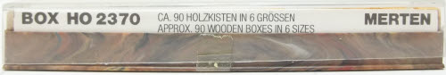 Merten 2370 HO Large Assortment of Crates and Boxes in 6 Sizes