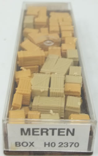 Merten 2370 HO Large Assortment of Crates and Boxes in 6 Sizes