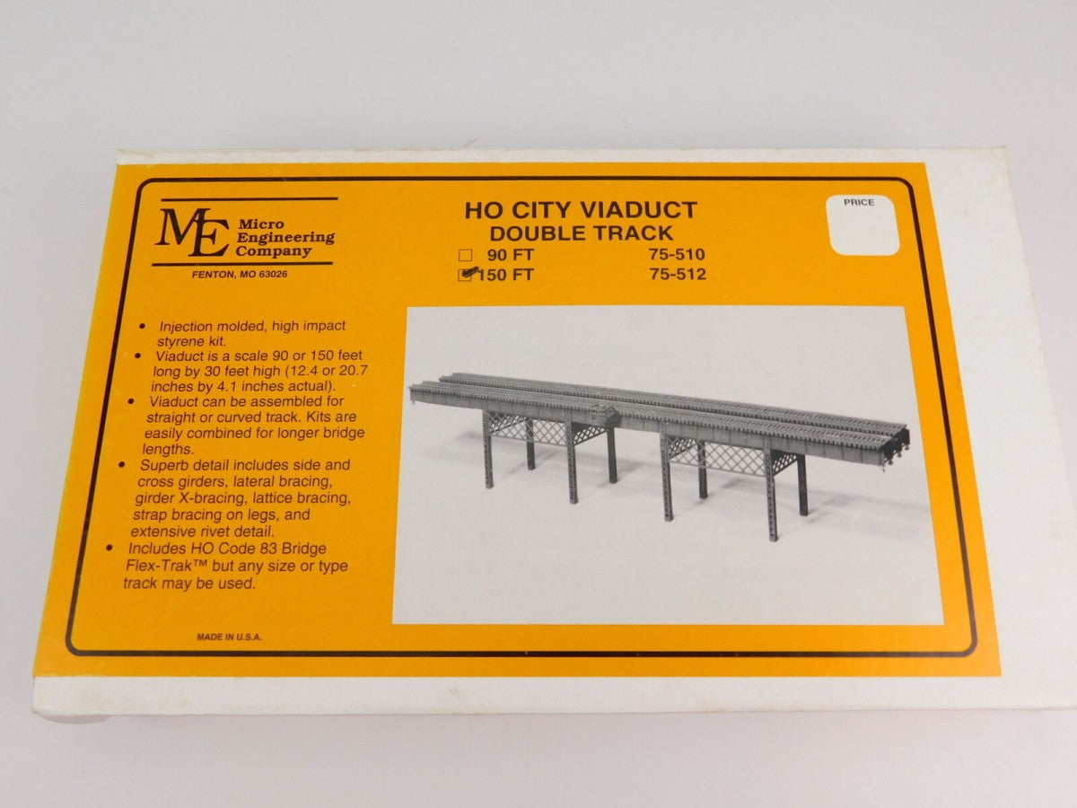 Micro Engineering 75-512 HO 150' Double Track City Viaduct Kit