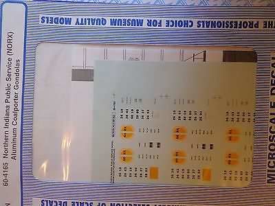 Microscale 60-4165 N 1992+ Northern Indiana Public Service Gondolas Decal Sheet
