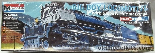 Monogram 1600 HO Big Boy Locomotive With Union Pacific Markings Snap Tite Kit