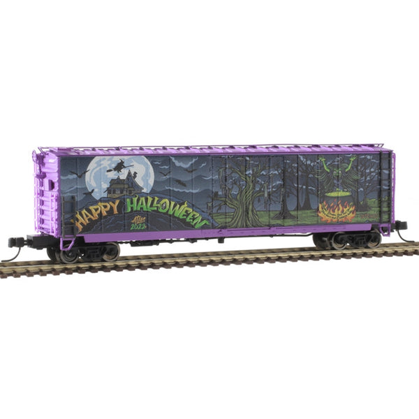 Atlas 50006267 N Happy Halloween 50' GA RBL Plug-Door Boxcar