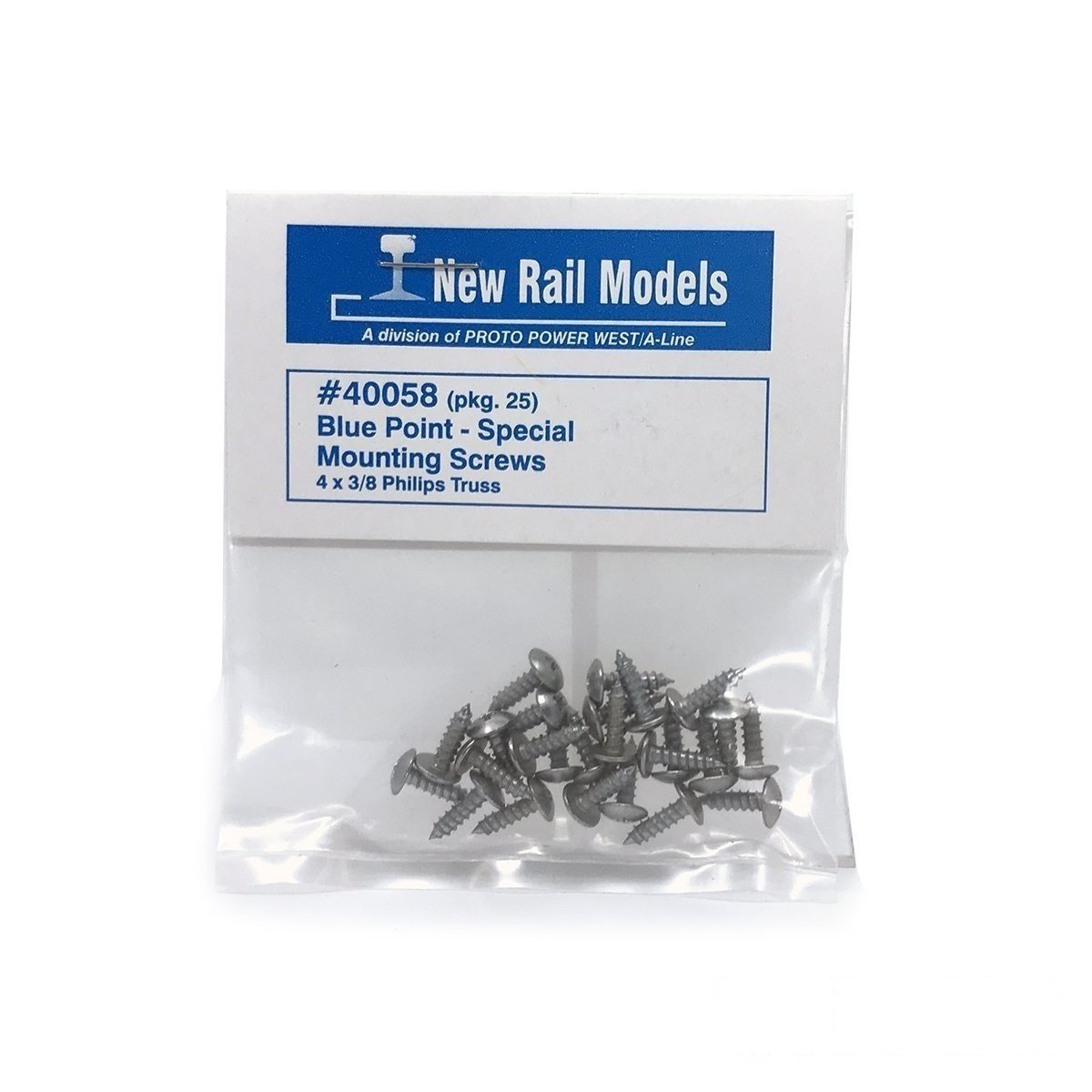 New Rail Models 40058 BLUE POINT MOUNTING SCREWS