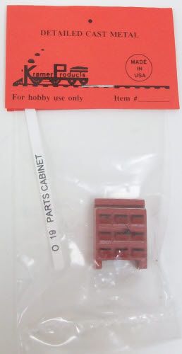 Kramer O-19 Diecast O Scale Parts Cabinet