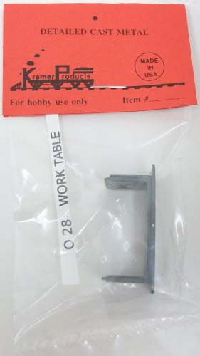 Kramer O-28 Die-Cast O Scale Work Table