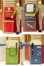 Model Tech Studios D1131 N Scale Classic Vending Machines 1950s Era (Set of 4)