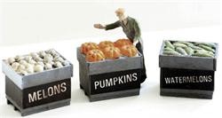 Model Tech Studios D1167P N Scale Loaded Bins Produce