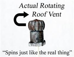 Model Tech Studios D1182P N Scale Rotational Roof Vent