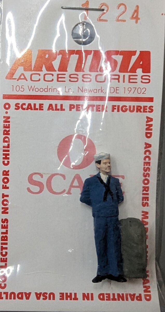 Arttista 1224 O Sailor Standing W/Bag Pewter Figure