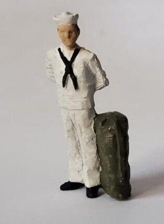 Arttista 1224 O Sailor Standing W/Bag Pewter Figure