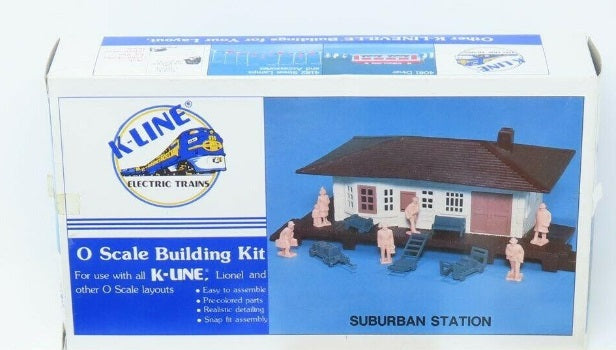 K-Line K4031 O Suburban Station Kit W/Figures & Accessories Building Kit.