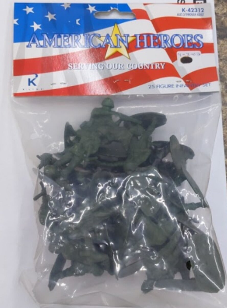 K-Line K42312 Army Soldier Figures (Set of 25)