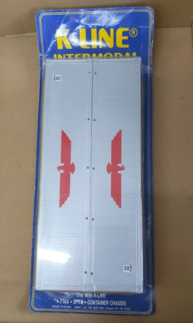 K-Line K-782001 O Scale APL 40' Smooth Containers (Pack of 2)