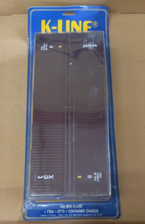 K-Line K783007 O Scale Tex 40' Ribbed Containers (Carded)
