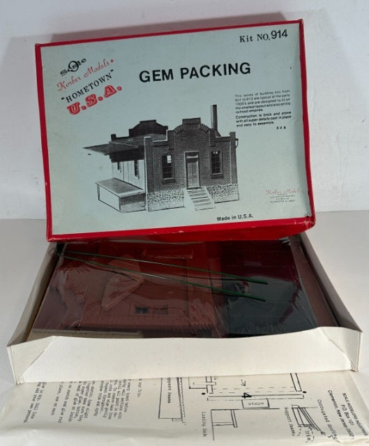 Korber 914 O Scale Gem Packing Hometown Building Kit