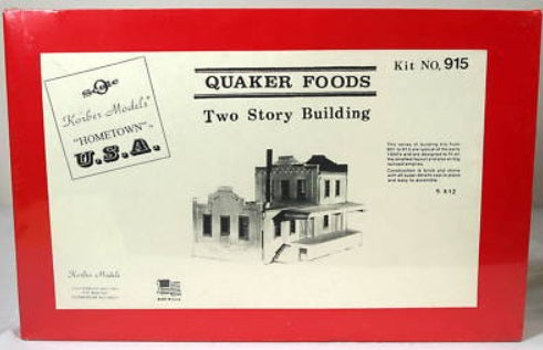 Korber 915 O Scale Quaker Foods 2 Story Building Kit