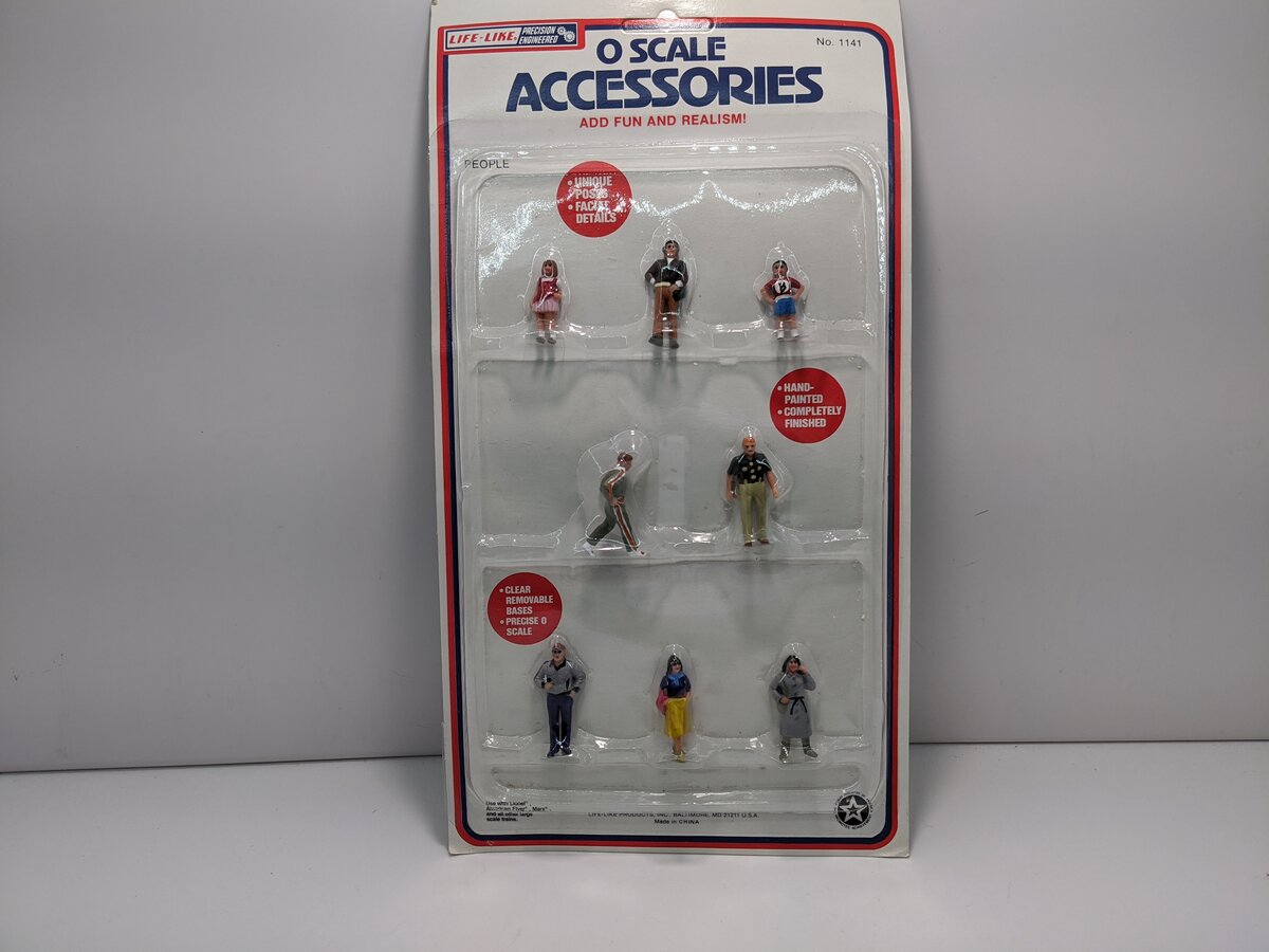 Life Like 1141 O Standing People Figures (Set of 8)