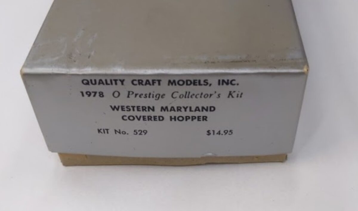 Quality Craft 529 O Scale 1978 Western Maryland Covered Hopper Kit