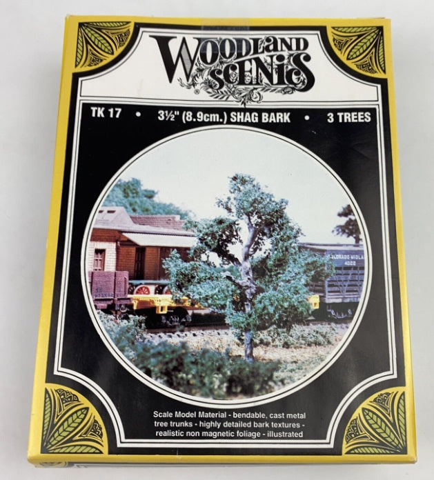 Woodland Scenics TK17 3.5" Shag Bark Small Tree Kits (Pack of 3)